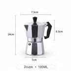 Tekkysui Aluminium Moka Pot Various Sizes