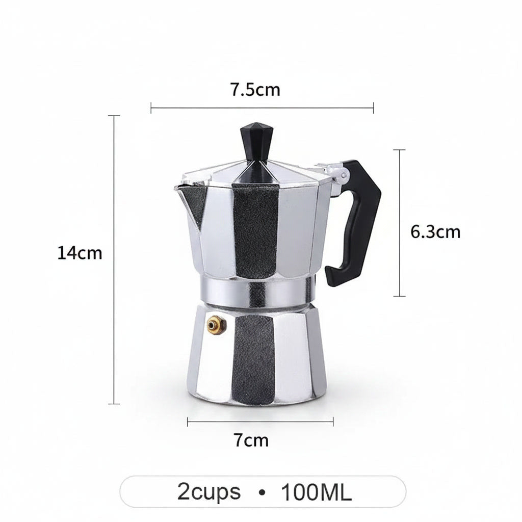 Tekkysui Aluminium Moka Pot Various Sizes