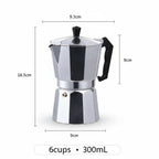 Tekkysui Aluminium Moka Pot Various Sizes