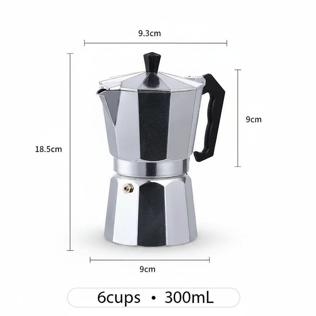Tekkysui Aluminium Moka Pot Various Sizes