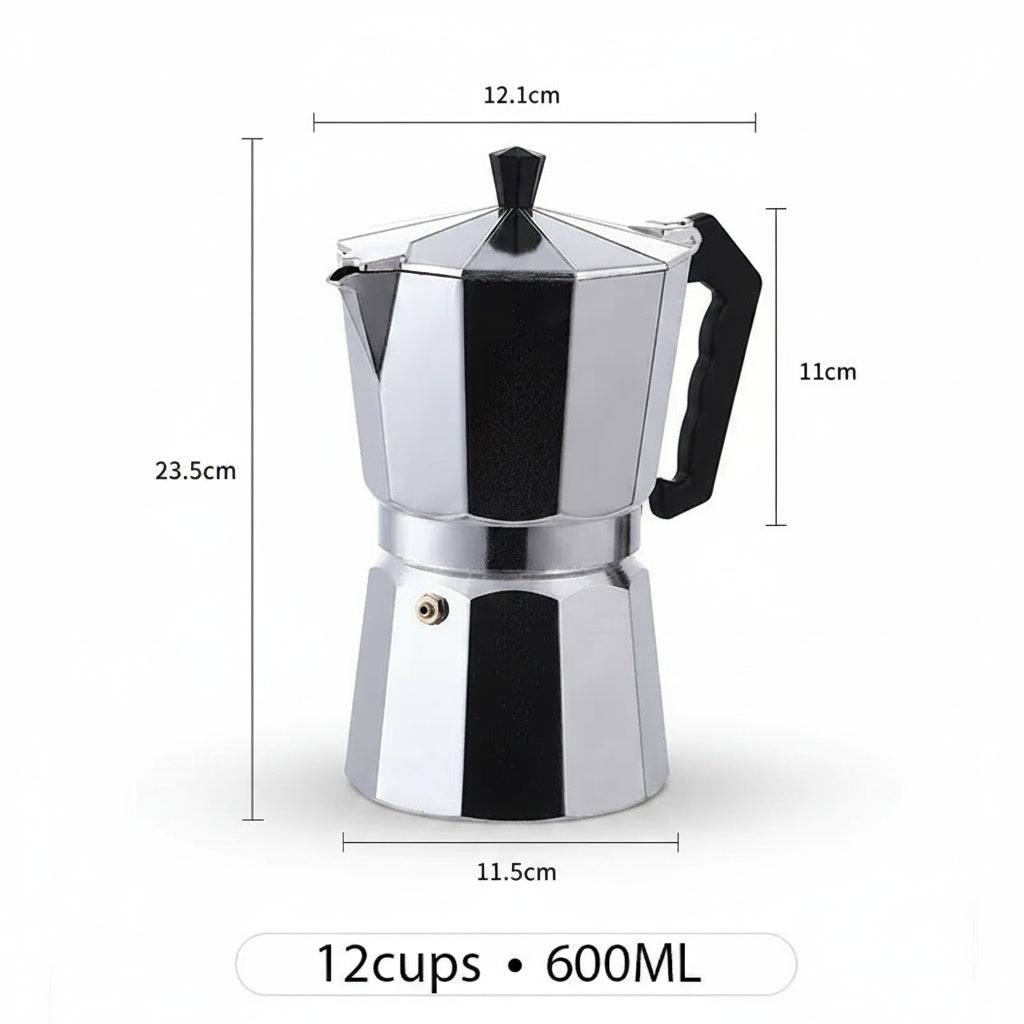 Tekkysui Aluminium Moka Pot Various Sizes