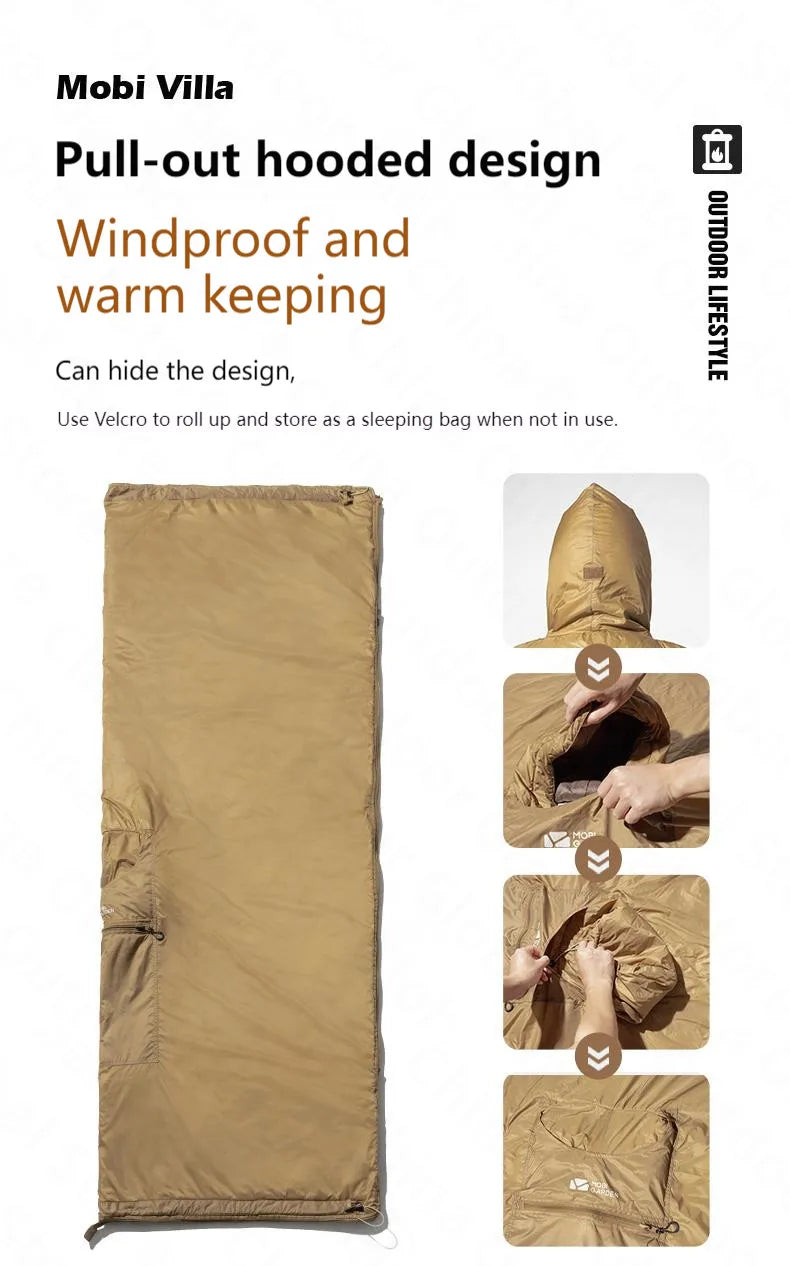 MOBI GARDEN Wearable Cloak Sleeping Bag (680g)