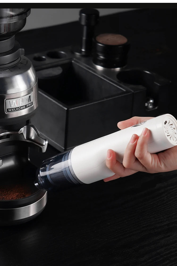 IKAPE Electric Mini Vacuum Cleaner for Coffee Grounds & Grinders