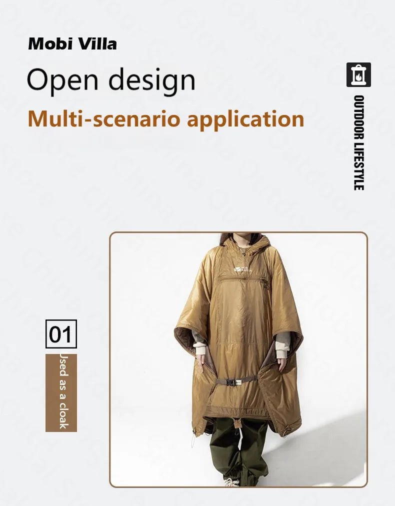 MOBI GARDEN Wearable Cloak Sleeping Bag (680g)