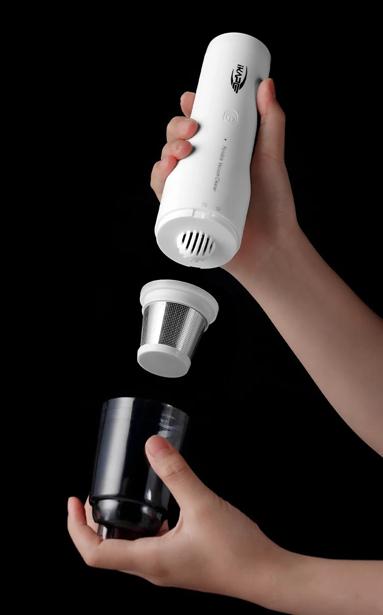 IKAPE Electric Mini Vacuum Cleaner for Coffee Grounds & Grinders