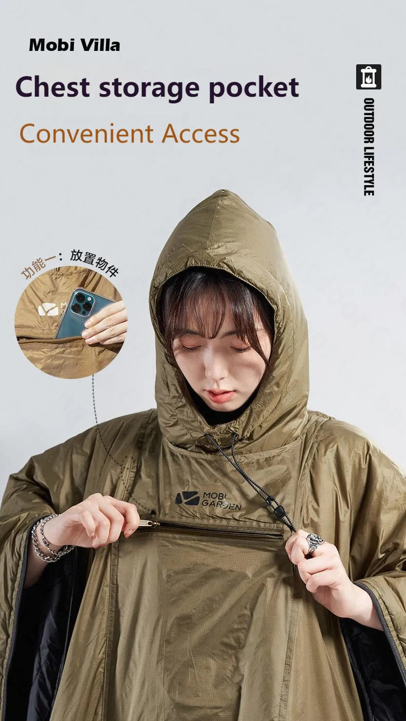 MOBI GARDEN Wearable Cloak Sleeping Bag (680g)