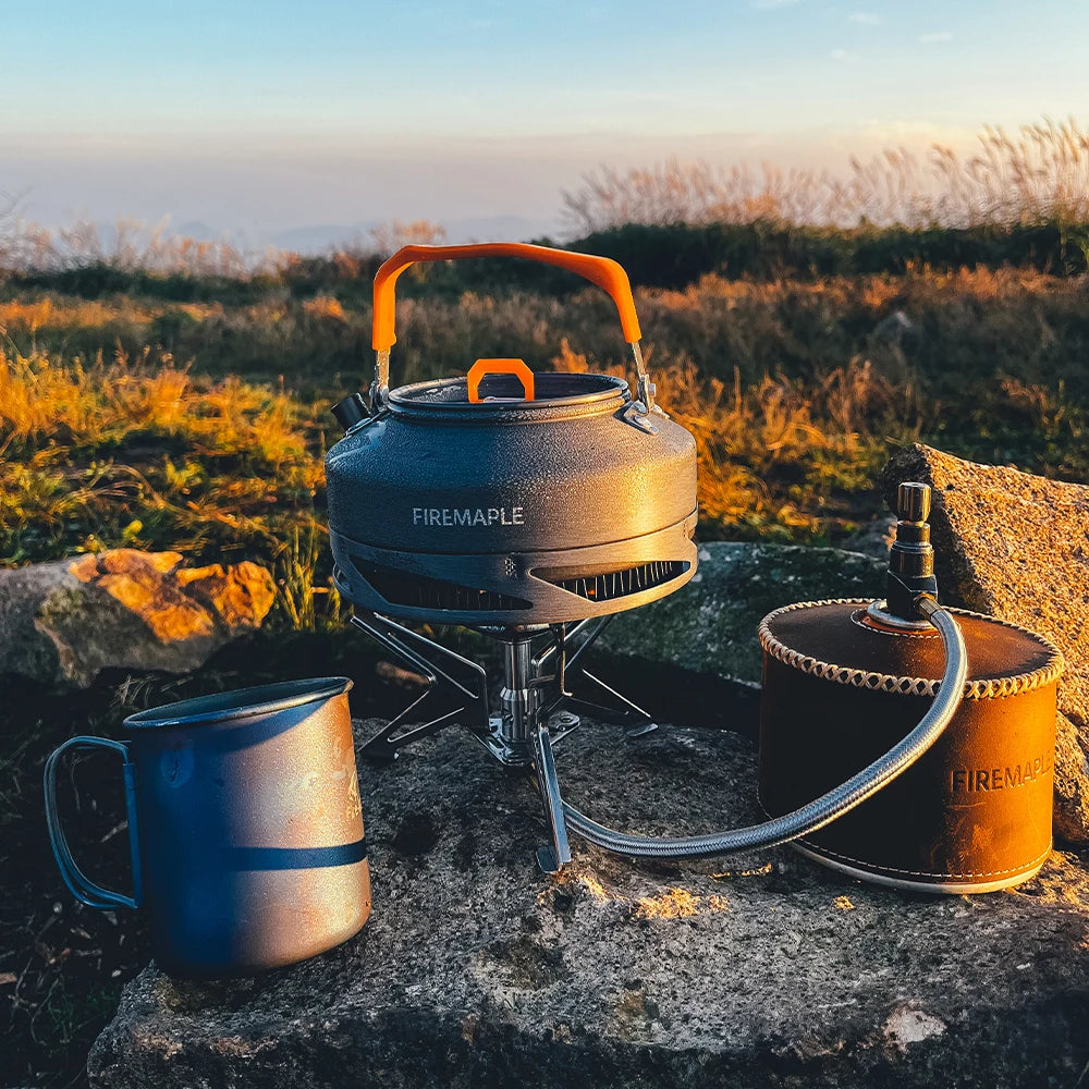 Fire‑Maple Feast FC2 Cookware Set High‑Efficiency Camping Pot & Kettle Kit