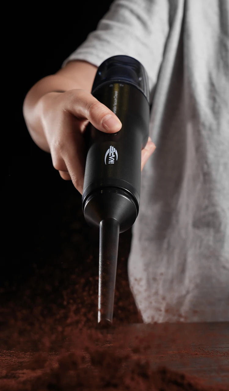 IKAPE Electric Mini Vacuum Cleaner for Coffee Grounds & Grinders