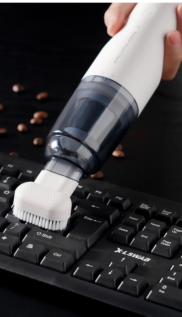 IKAPE Electric Mini Vacuum Cleaner for Coffee Grounds & Grinders