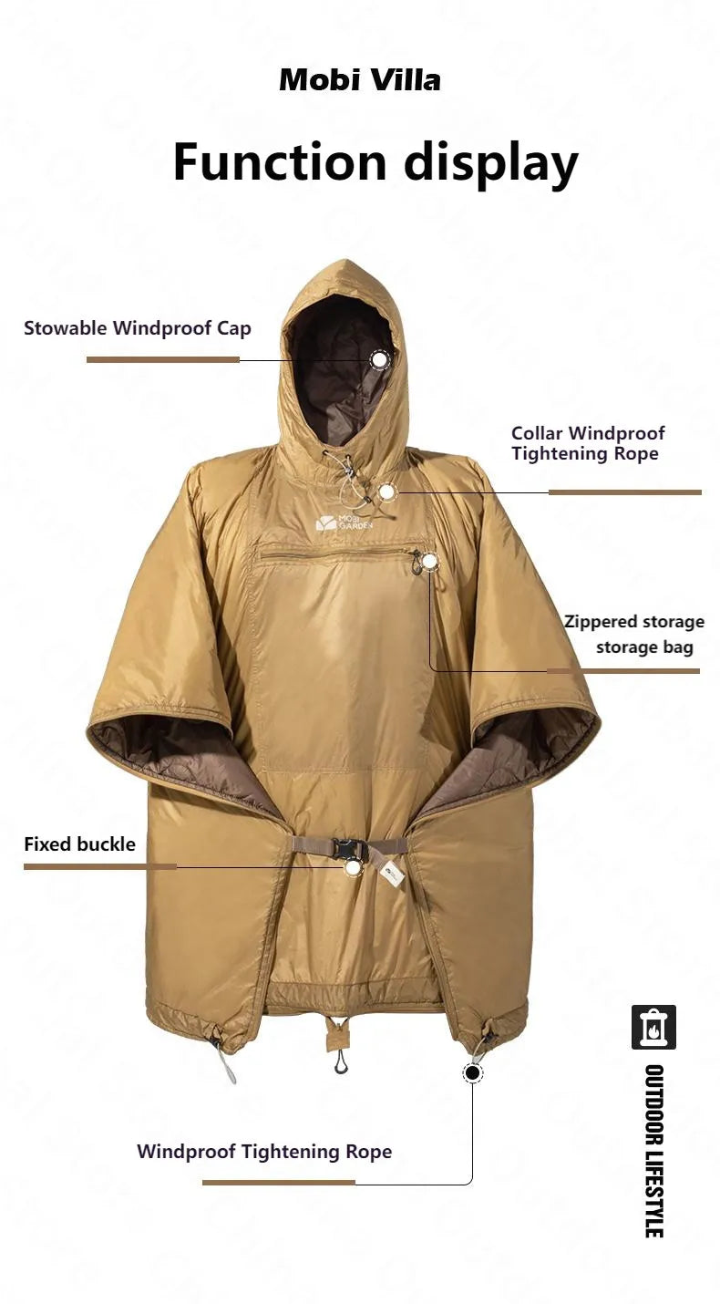 MOBI GARDEN Wearable Cloak Sleeping Bag (680g)