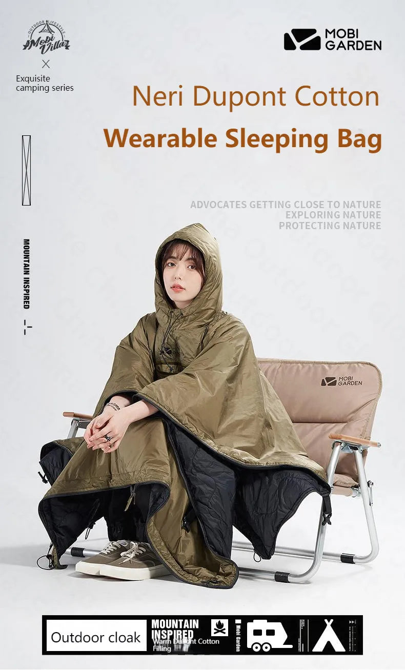 MOBI GARDEN Wearable Cloak Sleeping Bag (680g)