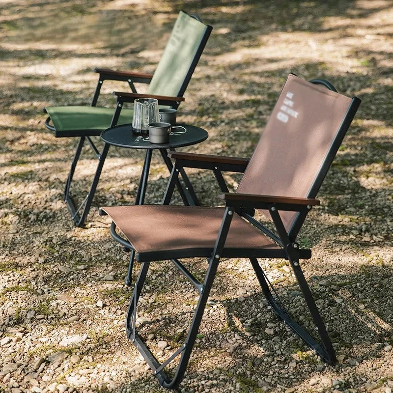 BISINNA 600D Oxford Fabric Kermit‑Style Folding Chair Carbon Steel Frame