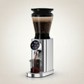 Front view of BioloMix Coffee Grinder with a soft beige background