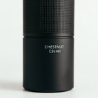 Close up focus shot on a TIMEMORE C3S Pro Coffee Grinder
