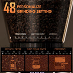 BioloMix CG210 Pro Conical Burr Coffee Grinder Espresso to French Press