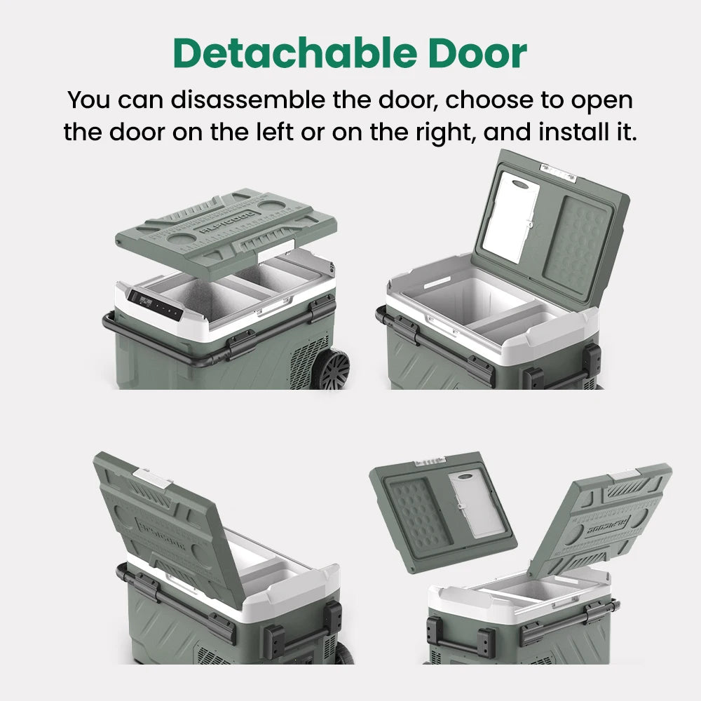 Alpicool EZGW with detachable door on a white background