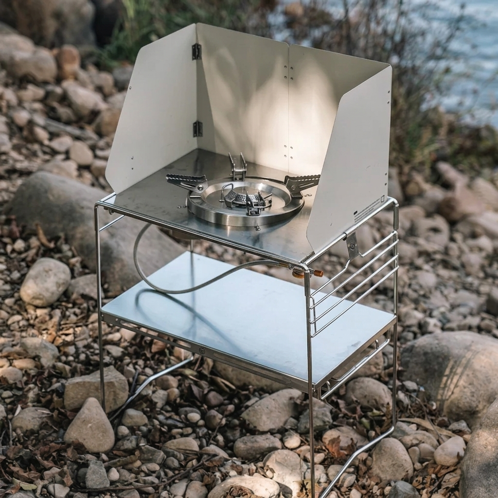 FireMaple IGT System Table Stainless Steel Outdoor Camping Picnic Table