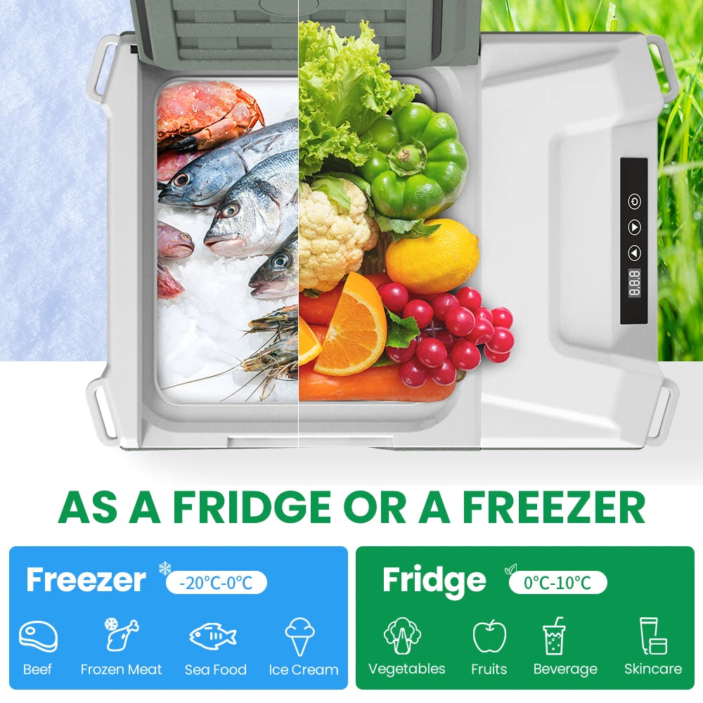 Alpicool NL9 Portable Refrigerator – 9L Compact 12V/24V Compressor Fridge-Freezer
