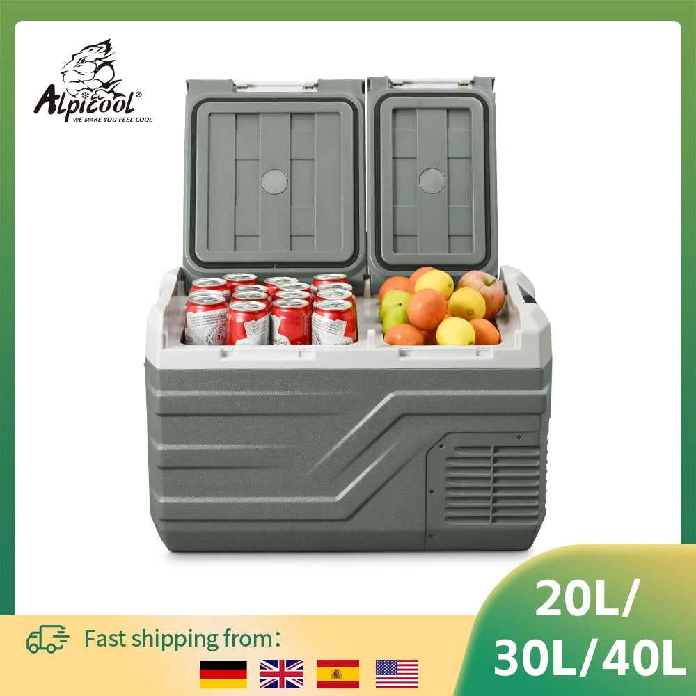Alpicool NLS Series Dual-Zone Portable Refrigerator – 20L / 30L / 40L Options