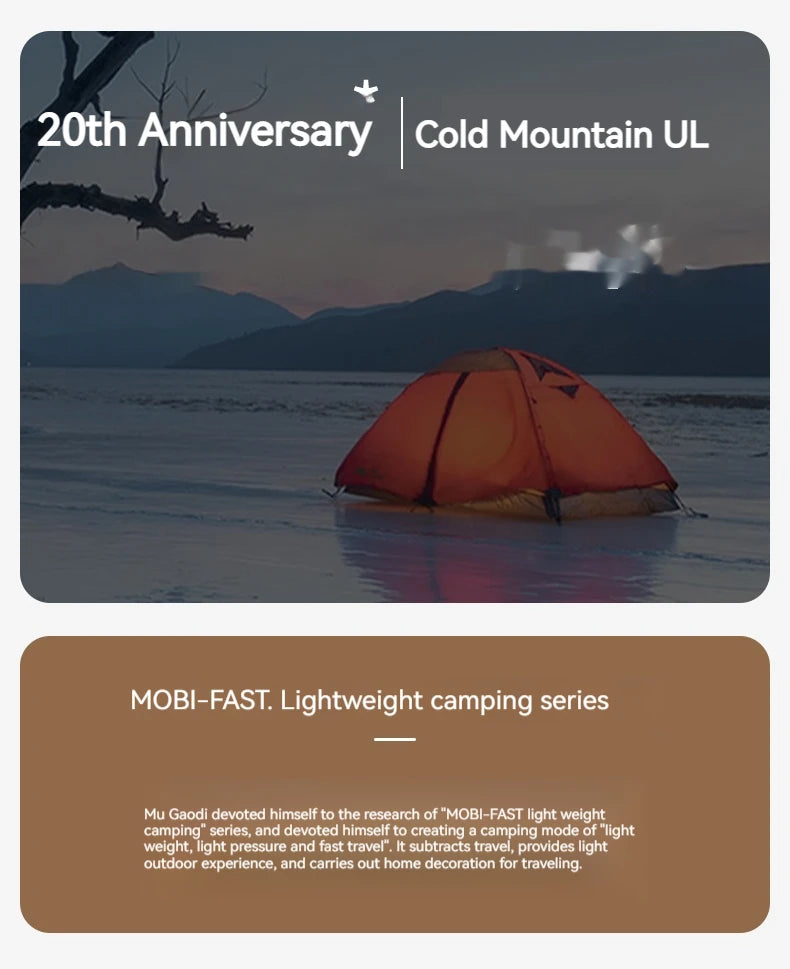 MOBI GARDEN Cold Mountain UL Tent Footprint & Waterproof Mat
