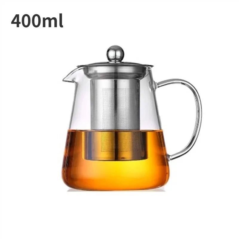 Tekkysui 1L Borosilicate Glass Teapot with Multi-Stage Infuser