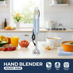ROUNY H2 Handheld Immersion Blender with Stainless Steel Blades for Kitchen Food Mixing