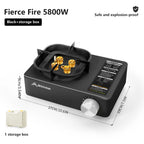 BISINNA 5800W Windproof Gas Cartridge Stove High‑Power Outdoor Cooking SK218