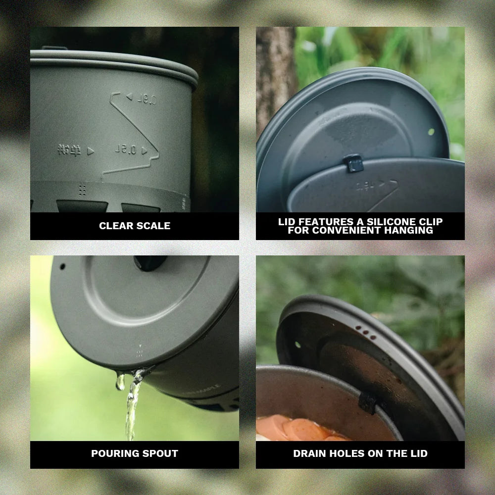 Fire‑Maple Petrel Ramen Pot 800ml Ultralight Cooking Pot