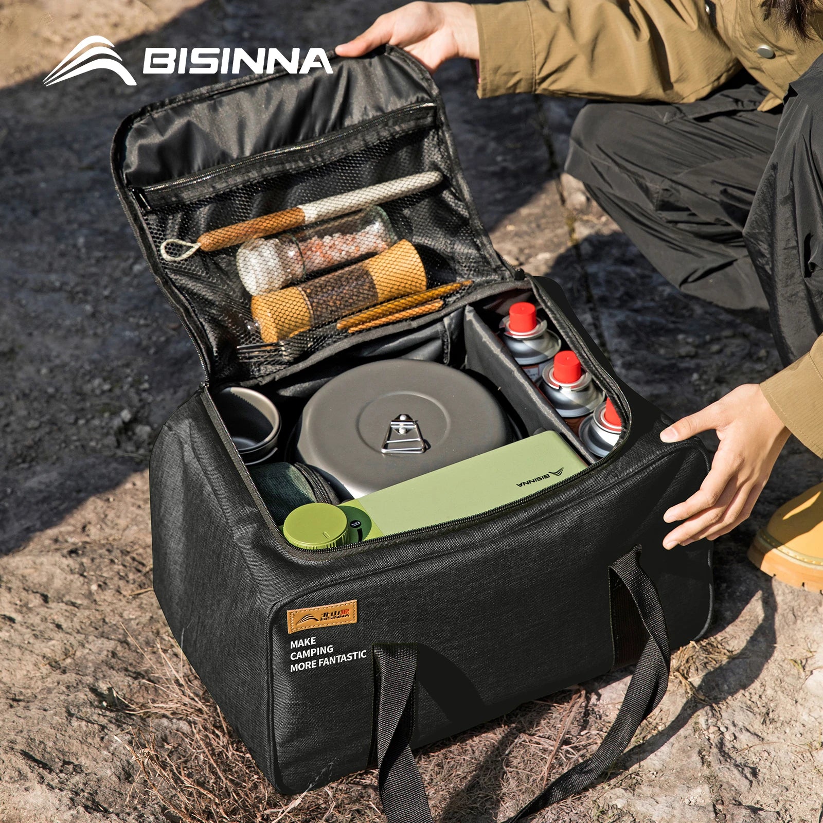 BISINNA 900D Oxford Camping Storage Bag Foldable, Lightweight & Durable 26L