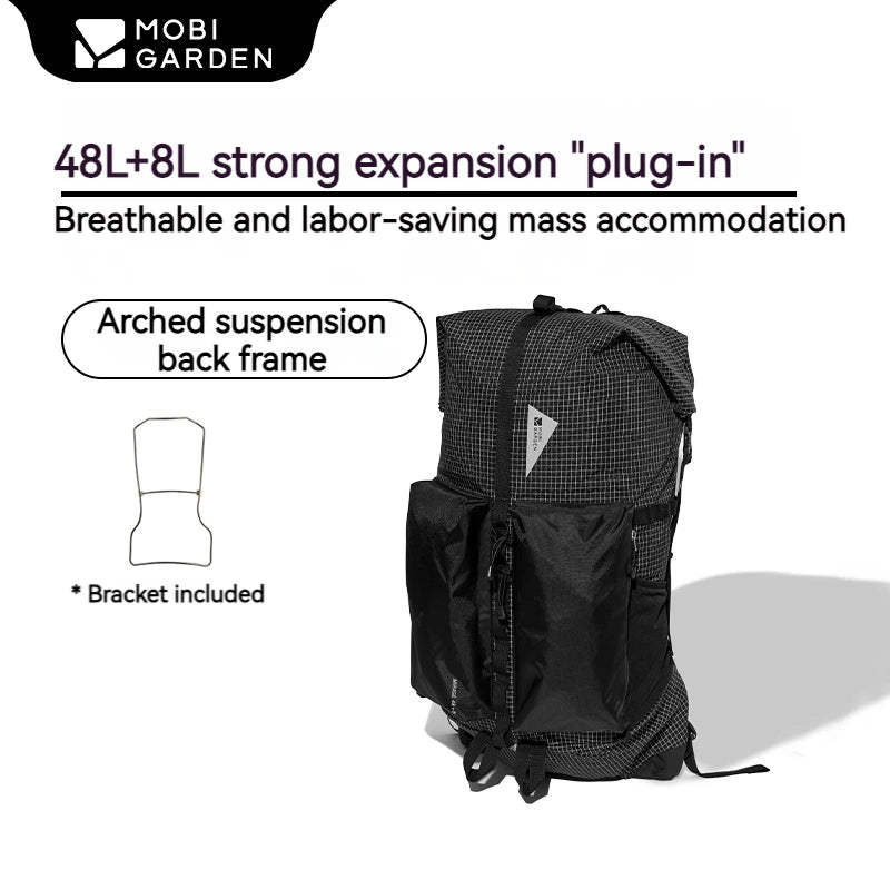 MOBI GARDEN Mirage Phantom Hiking Backpack 48+8L