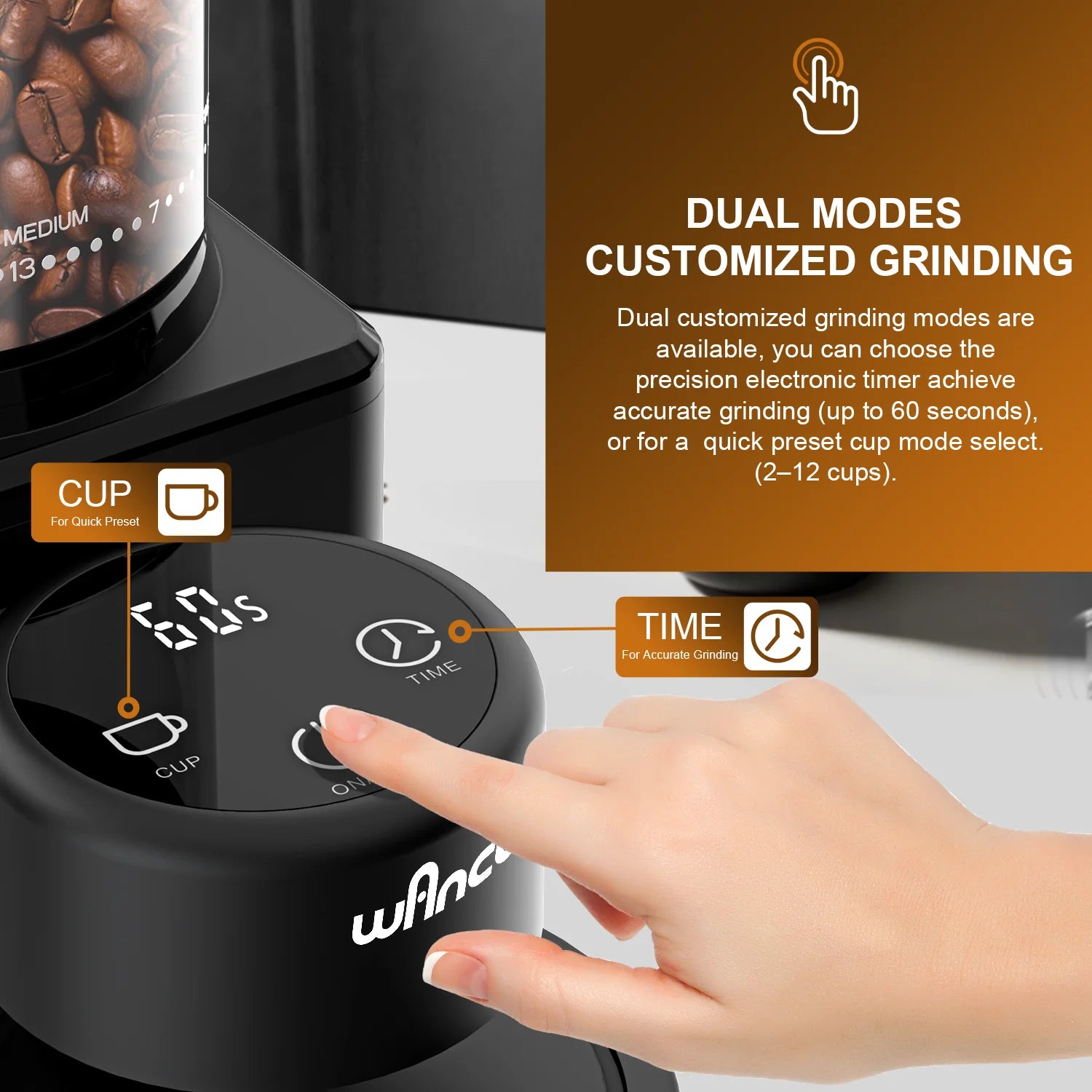 Wancle CBG-9001 Conical Burr Coffee Grinder