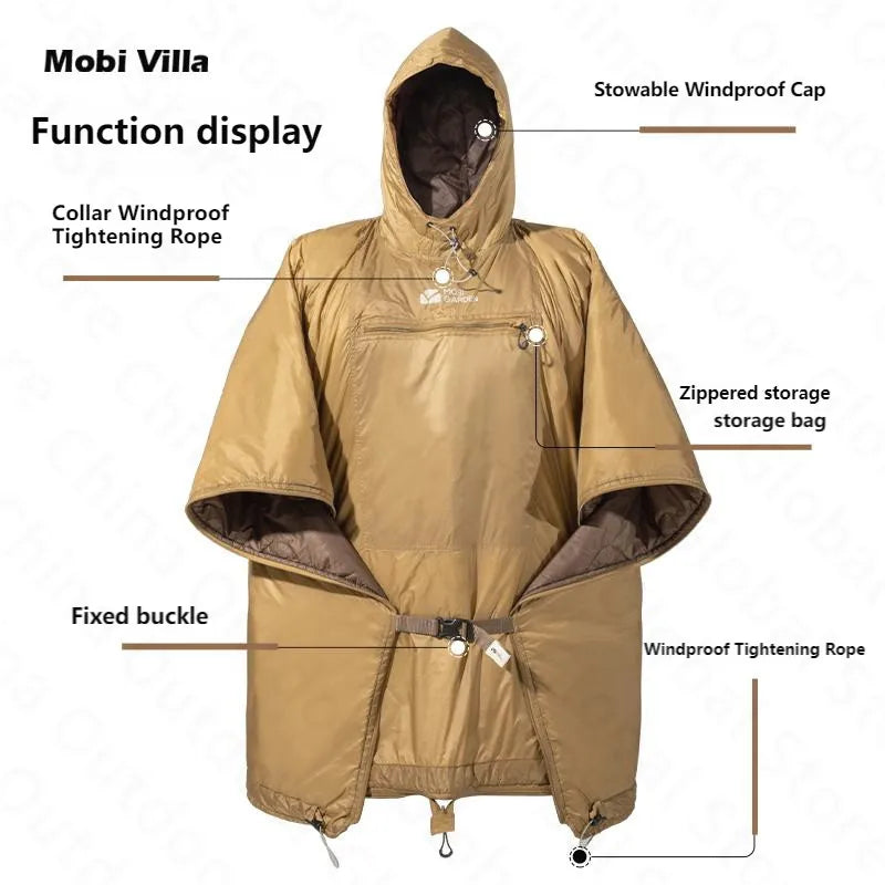 MOBI GARDEN Wearable Cloak Sleeping Bag (680g)