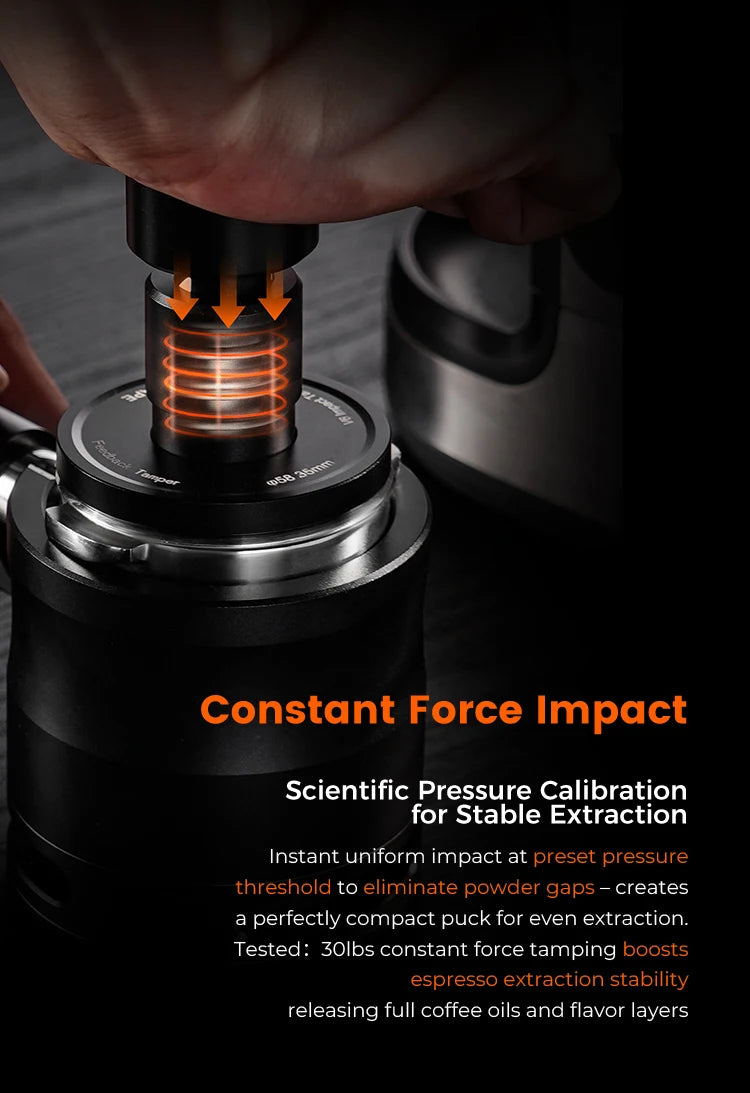 IKAPE Impact & Constant Pressure Espresso Tamper | 51mm 53.3mm 58.35mm