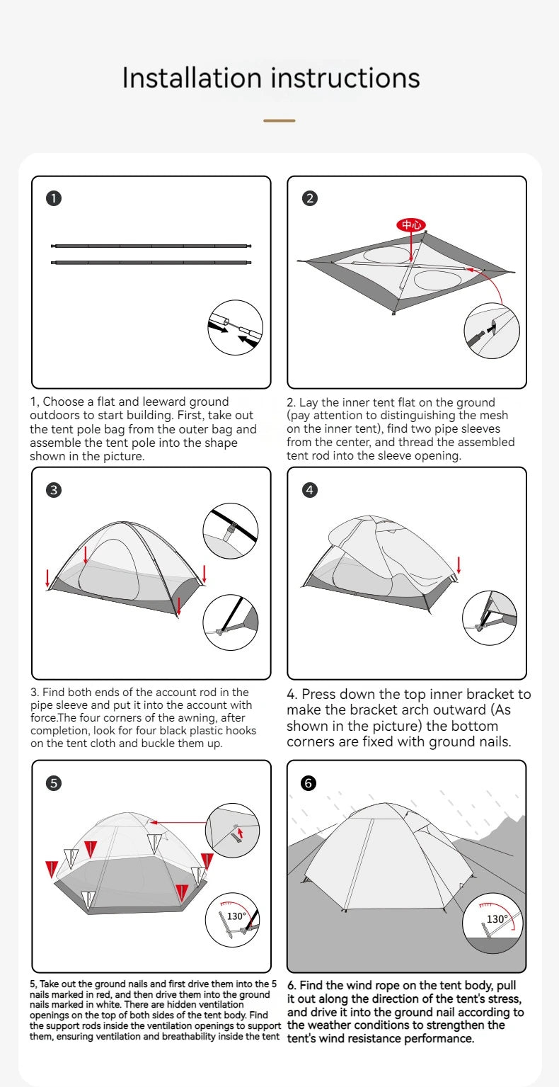 MOBI GARDEN Cold Mountain UL Tent Footprint & Waterproof Mat