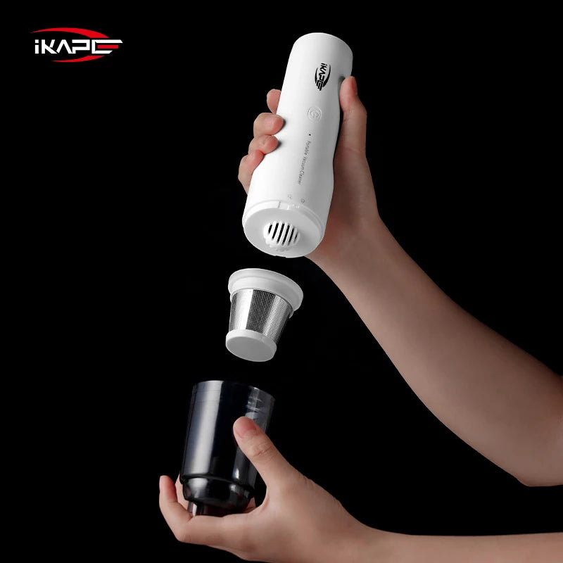 IKAPE Electric Mini Vacuum Cleaner for Coffee Grounds & Grinders