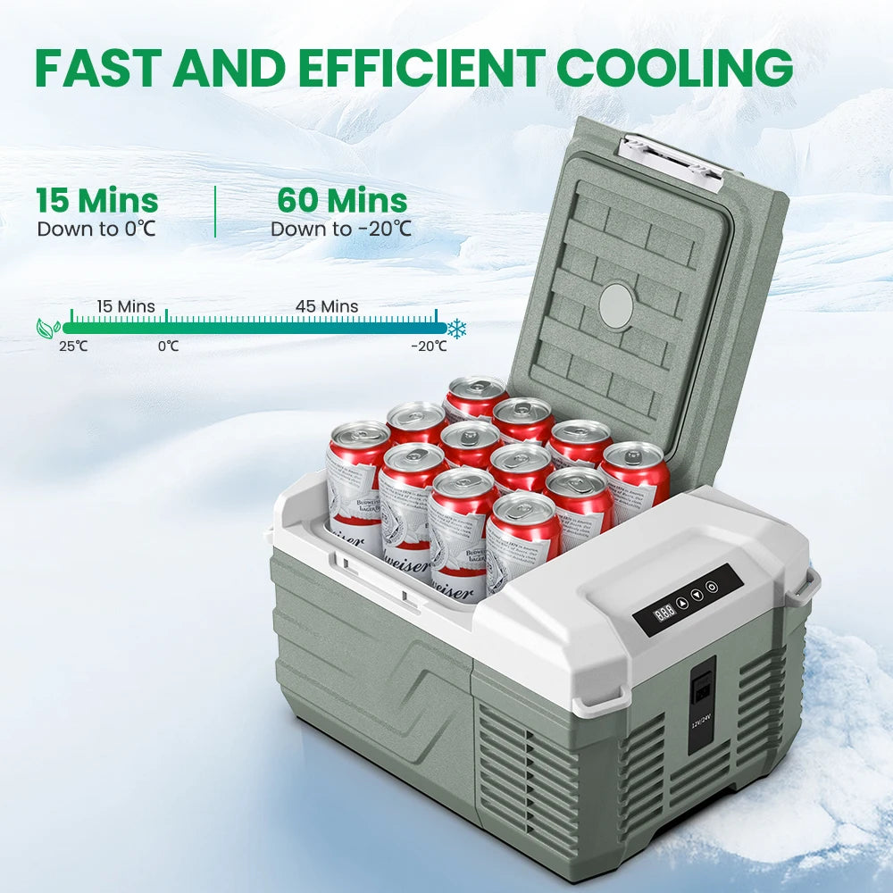 Alpicool NL9 Portable Refrigerator – 9L Compact 12V/24V Compressor Fridge-Freezer