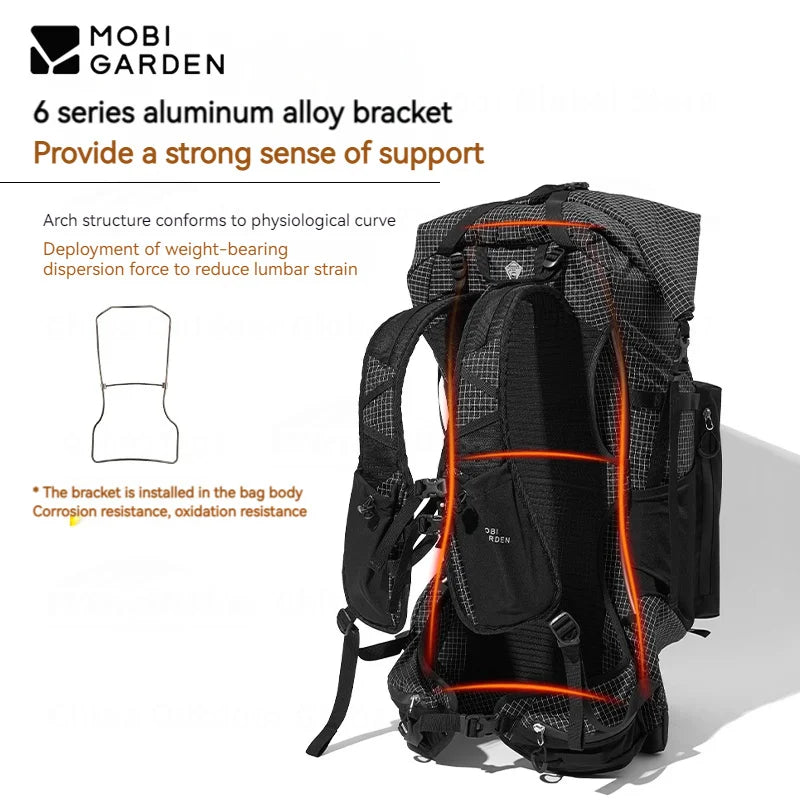 MOBI GARDEN Mirage Phantom Hiking Backpack 48+8L