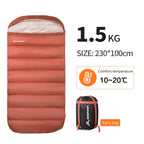 BISINNA SL018 3‑Season Envelope Sleeping Bag SpaciousWarm & Fully Expandable