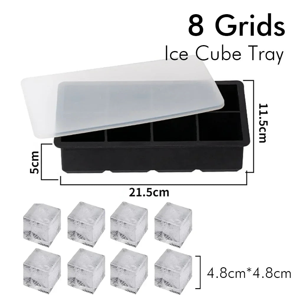 Silicone Ice Cube Moulds 4/6/8