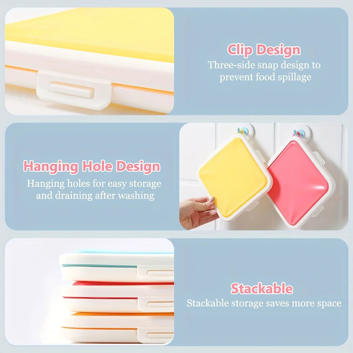 Silicone Sandwich Storage Box