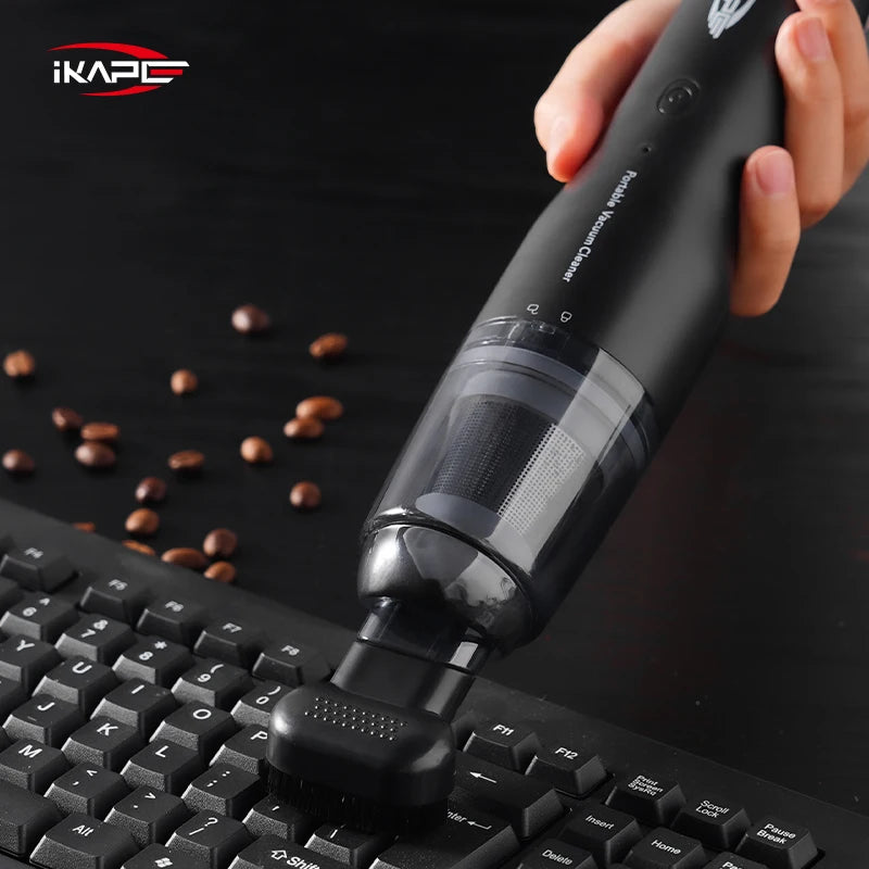 IKAPE Electric Mini Vacuum Cleaner for Coffee Grounds & Grinders