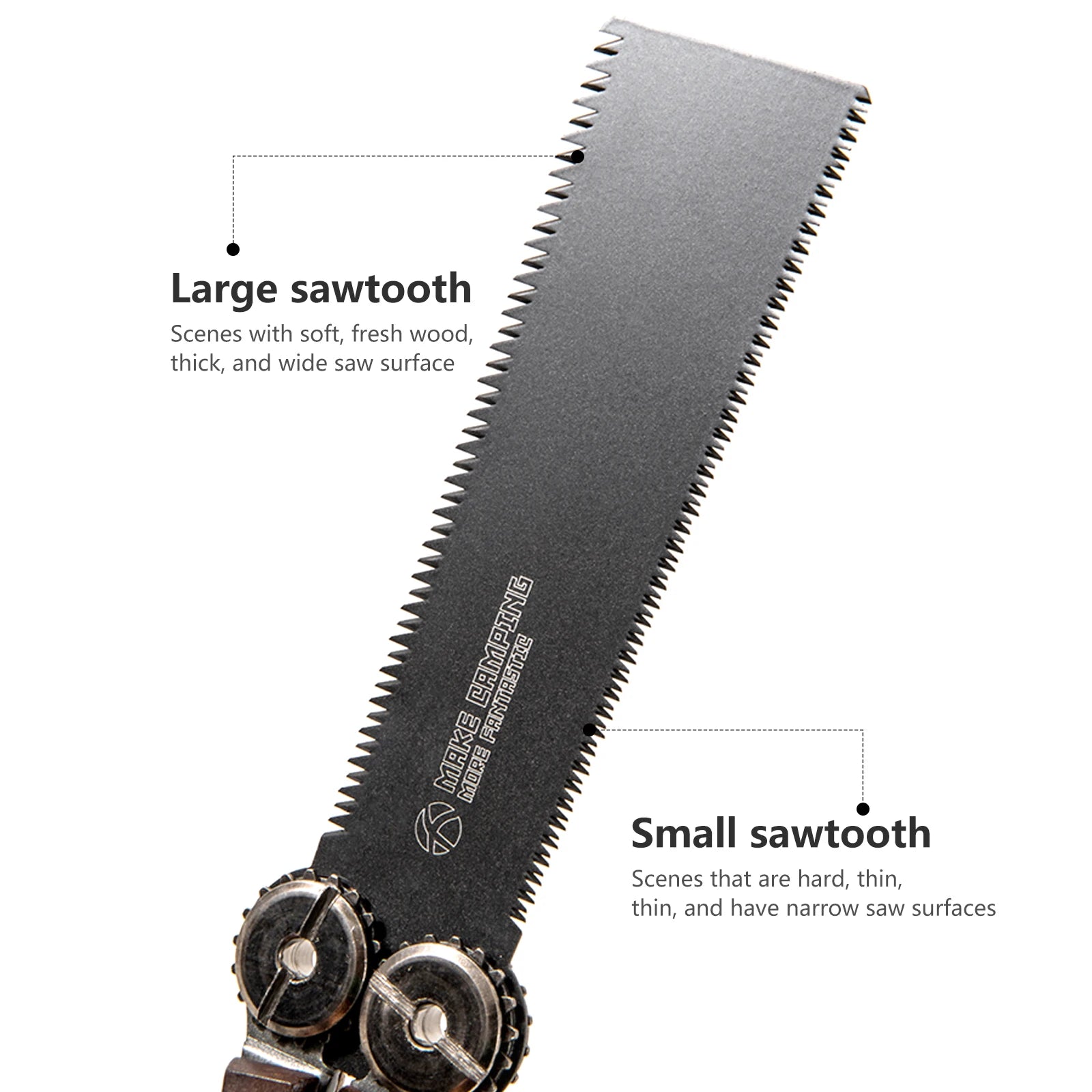 BISINNA Folding Butterfly Saw SK5 Steel Blade Walnut Handle & Compact Outdoor Design