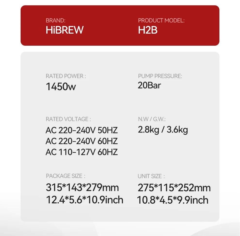 HiBREW H2B 5-in-1 Multiple Capsule Coffee Machine