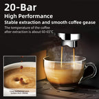 BioloMix CM7008 20‑Bar Semi‑Automatic Espresso Machine Compact, Powerful & Café‑Quality Extraction