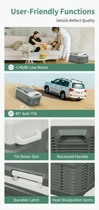 Alpicool NL15 Portable Compressor Refrigerator – 15L Ultra-Efficient 12V Fridge-Freezer