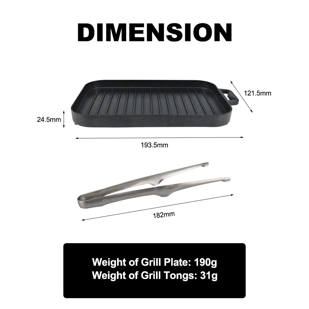 Fire‑Maple Sunflower Grill Plate Set Compact, Lightweight & Built for Outdoor Cooking