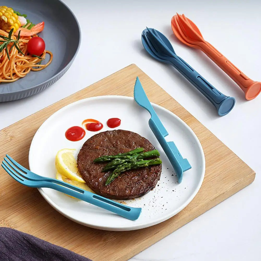 3-IN-1 Travel Cutlery Set