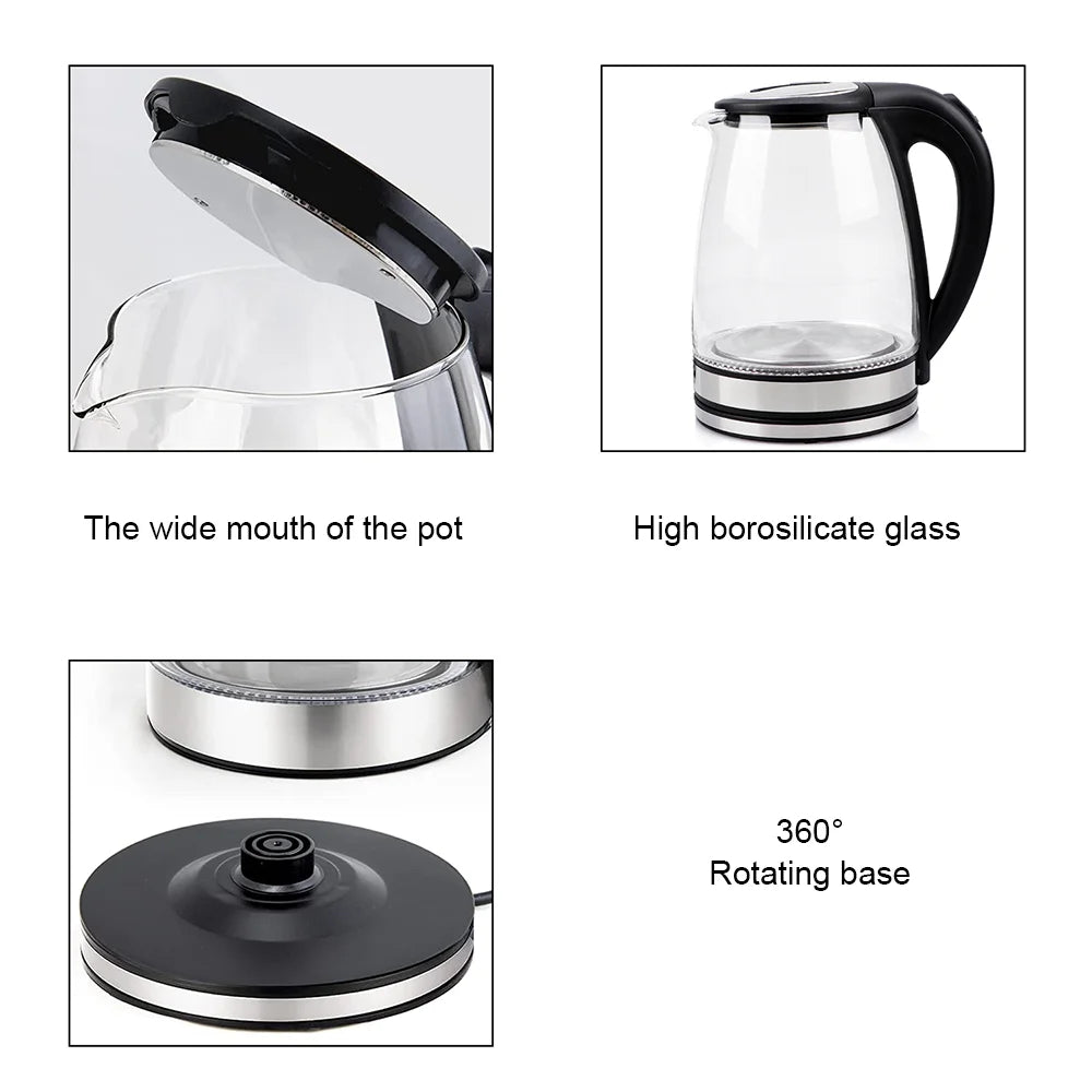 LONENESSL 1.8L Electric Glass Kettle