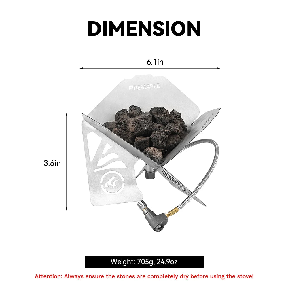 Fire Maple Antarcti Portable Gas Fire Pit | Compact Ultralight Campfire