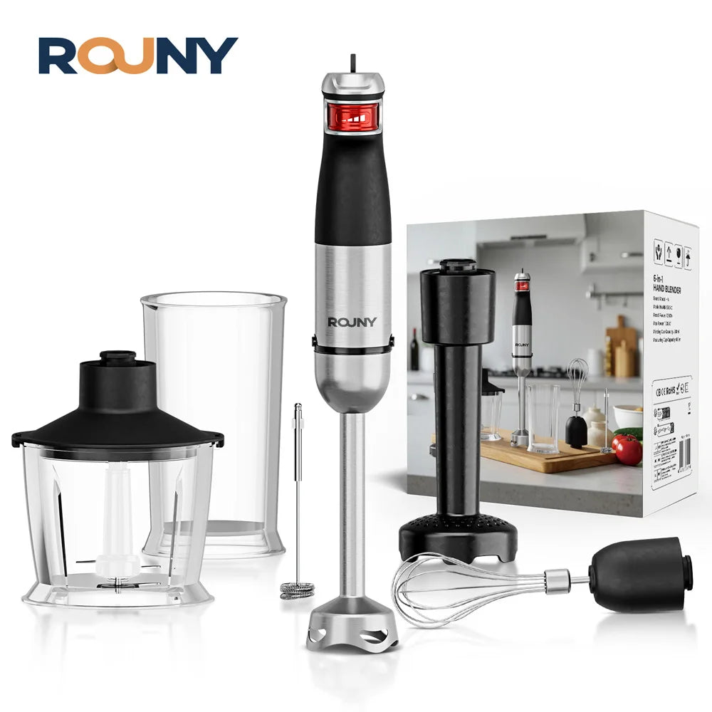 ROUNY H4 6-in-1 Handheld Immersion Blender 1500W